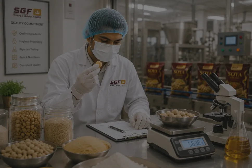 SGF food manufacturing facility maintaining quality standards, hygienic production processes and reliable supply chain operations.